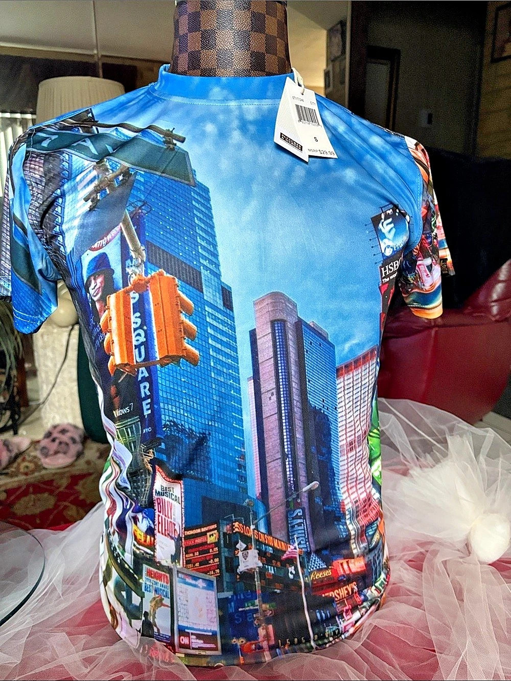 Bleecker & Mercer NYC City Print Short Sleeve Tee Size Small